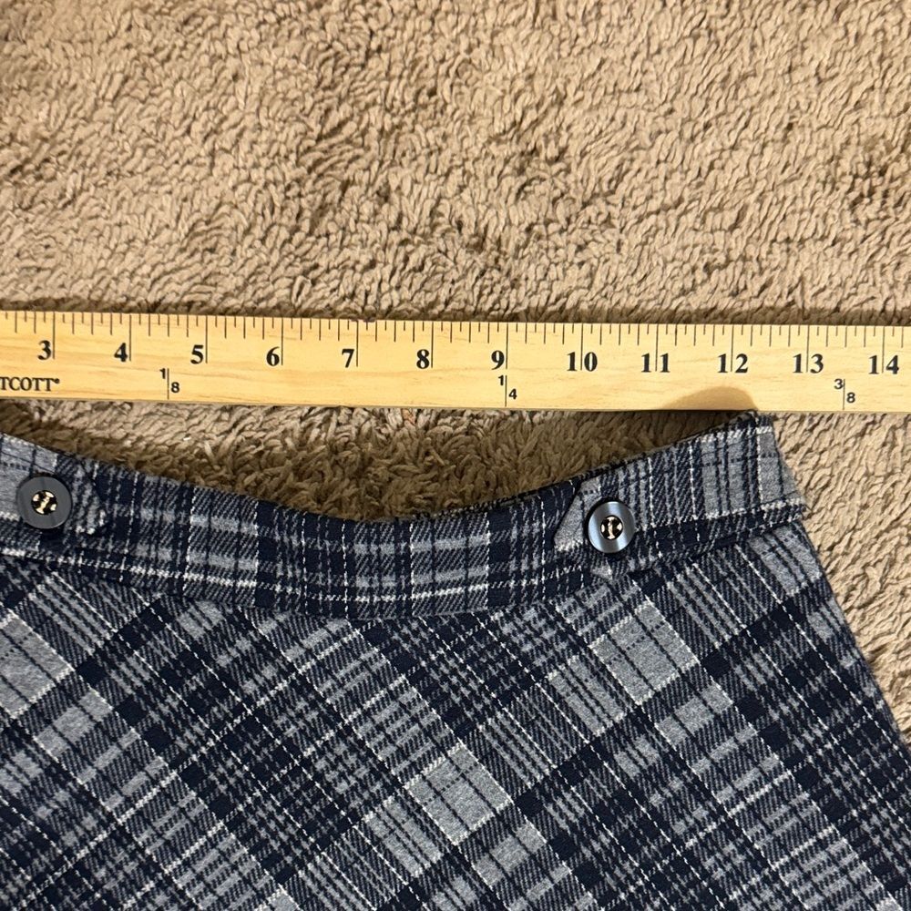 NWT Kuose Gray Plaid A-Line Mini Skirt size S Dark Academia Goth Clueless Preppy - Picture 5 of 8
